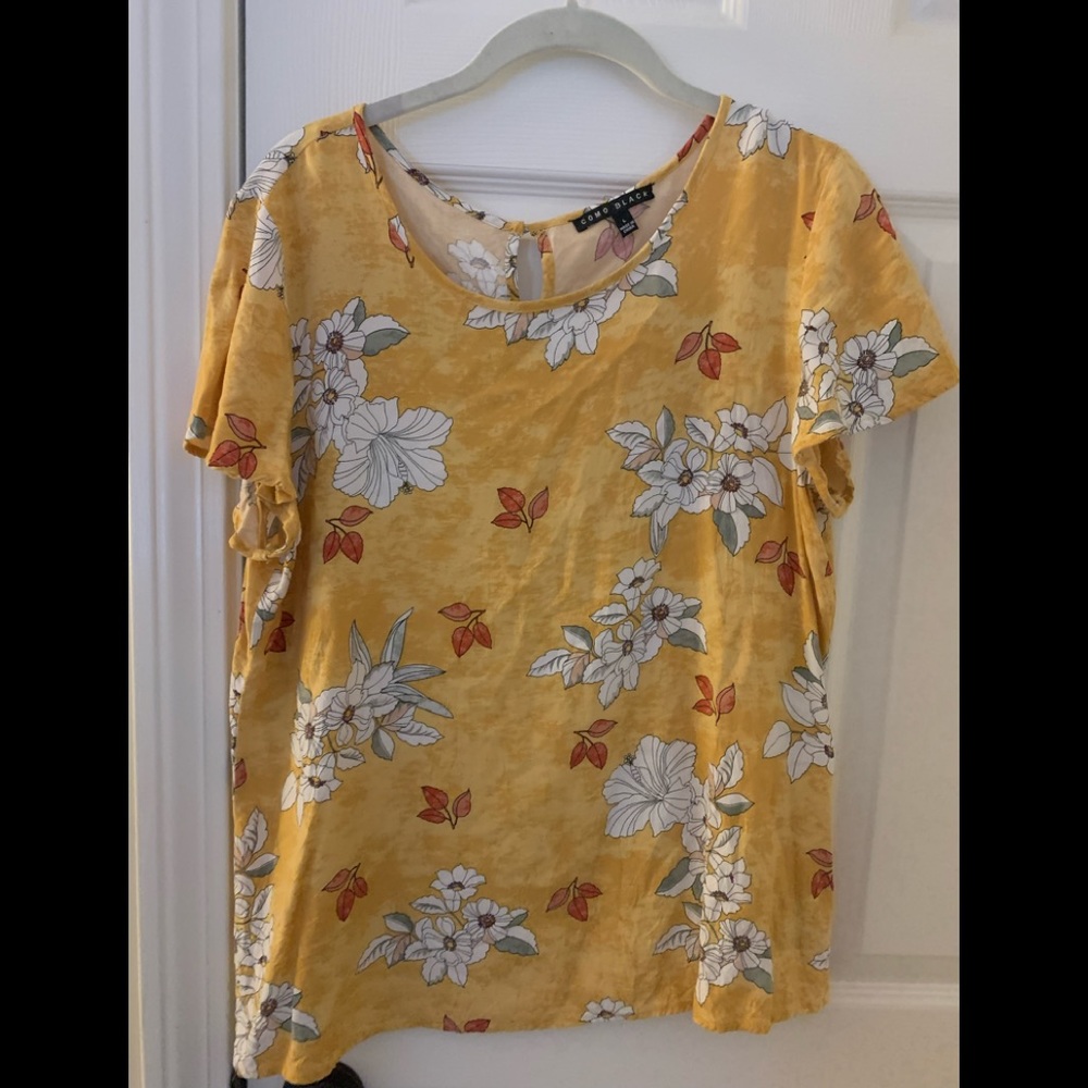 Floral cotton blouse